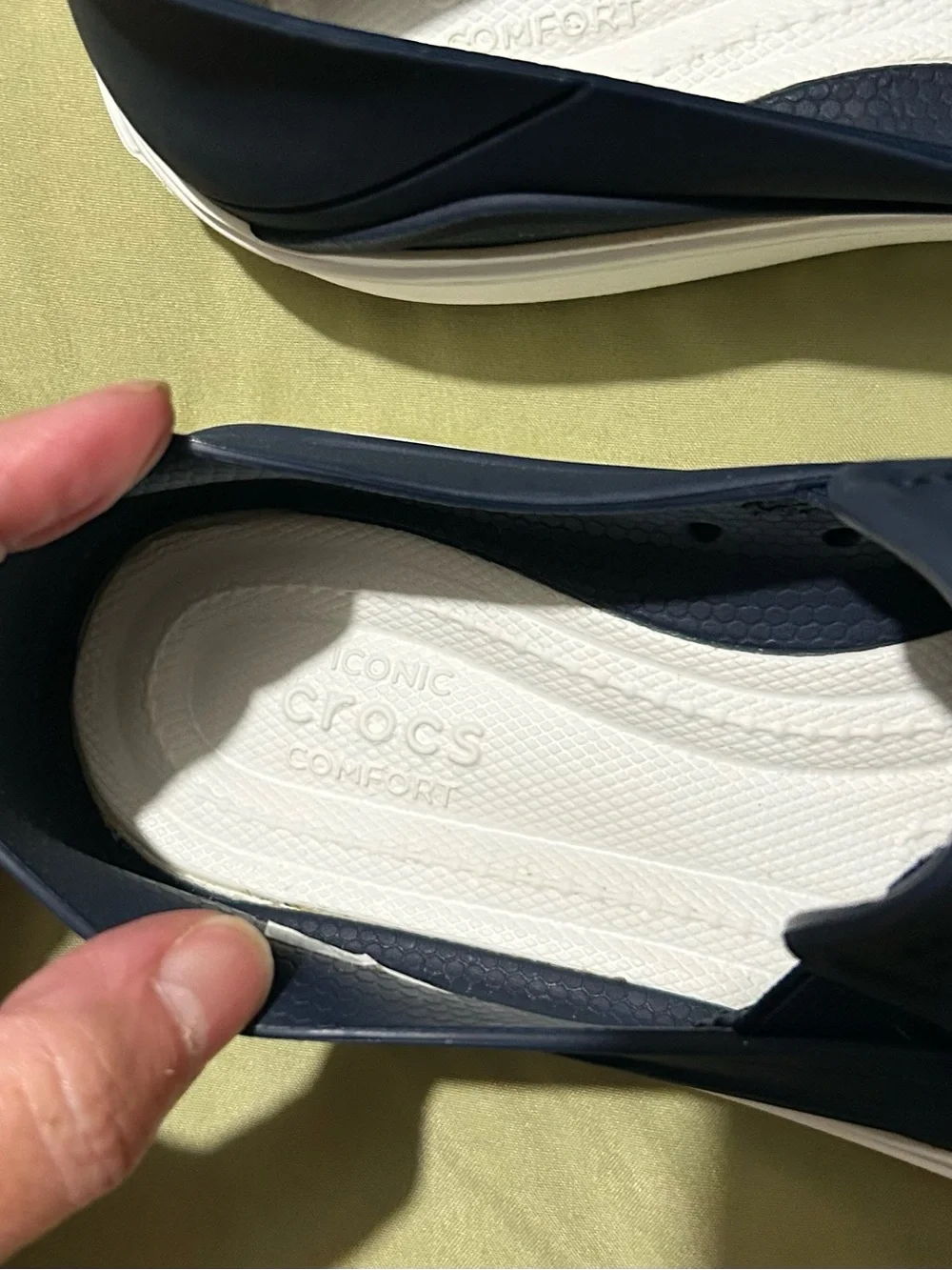 CROCS Slip-On Perforated Casual Sneakers - Navy